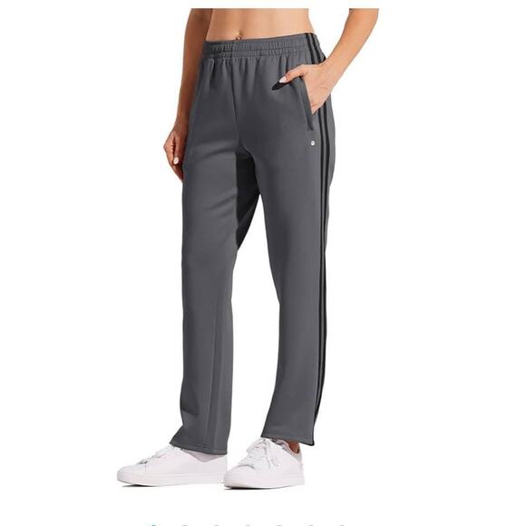 Large- Women's Track Pants Warm Up Athletic Running Sports Training Pants - Picture 1 of 8